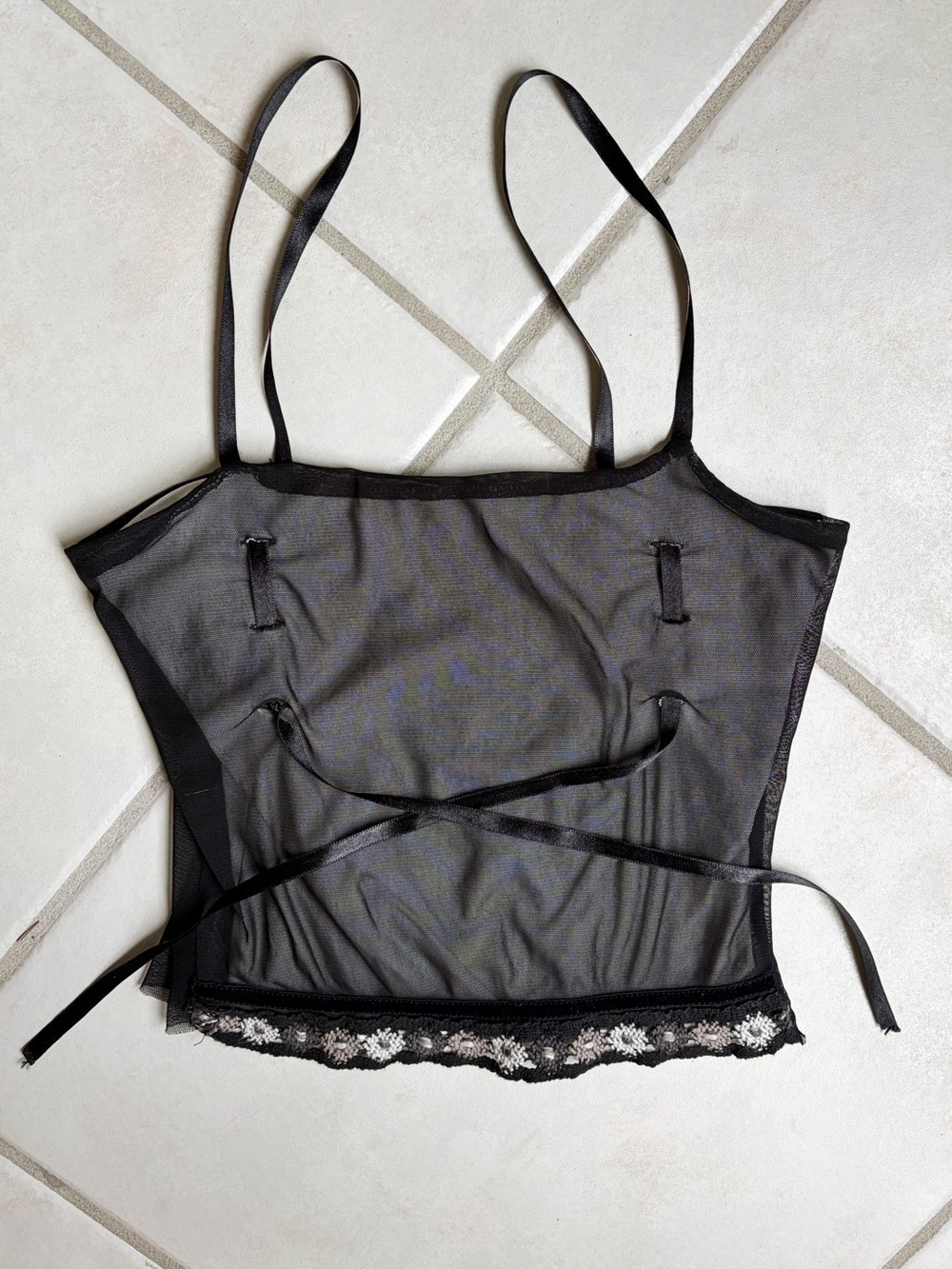 Vintage 90s Italian Mesh Cami Top